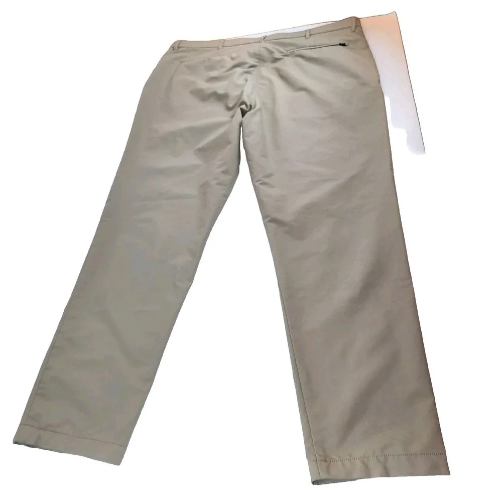 Banana Republic Golf Performance Pant Mens Size 40x30 Beige Chino 100% Polyester